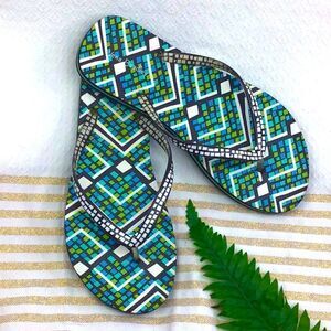 Vera Bradley Rain Forest Flip Flops